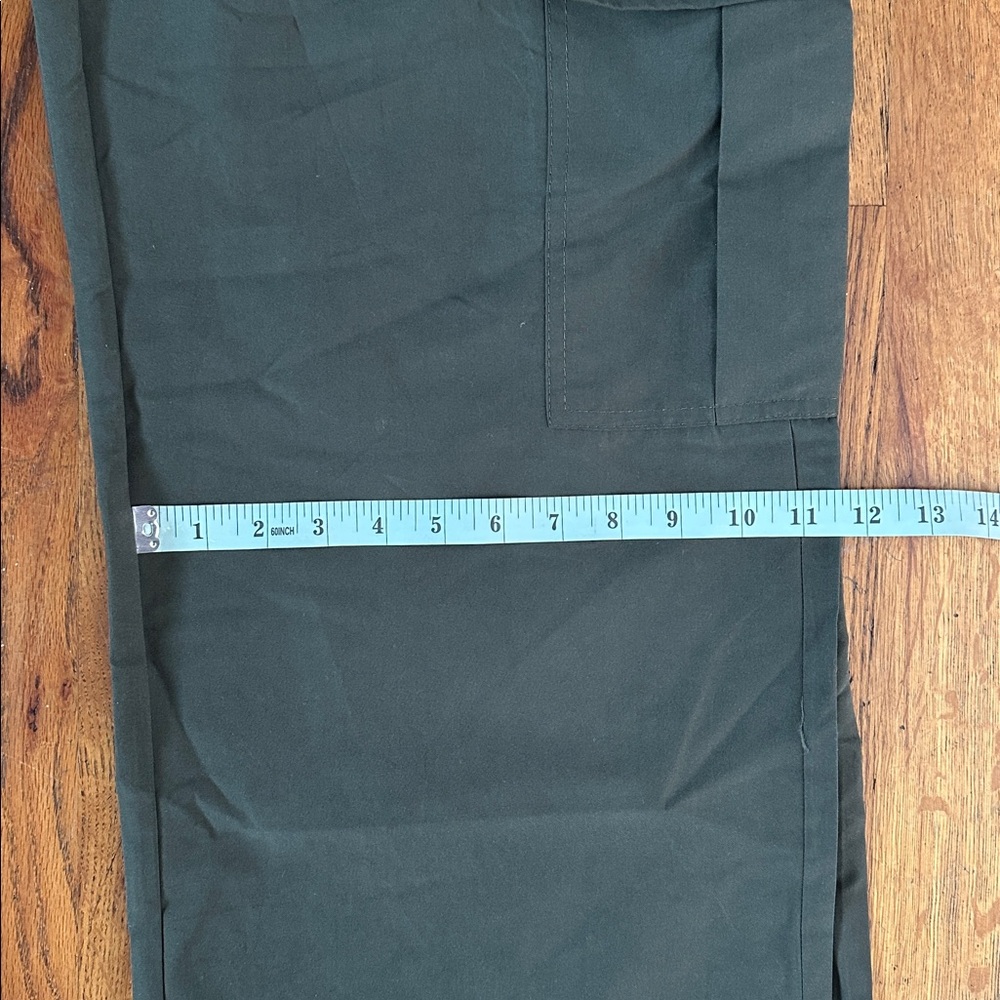 Refuge Olive Green Low Rise Baggy Pants - Picture 10 of 11